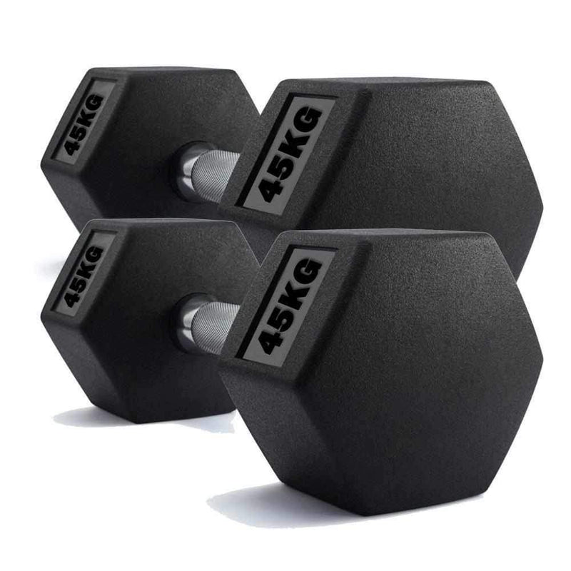 TnP Accessories Hex Dumbbells Pairs (x2 Dumbbells)-Dumbbell Sets-londonsupps