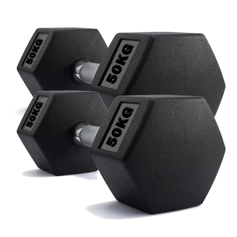 TnP Accessories Hex Dumbbells Pairs (x2 Dumbbells)-Dumbbell Sets-londonsupps