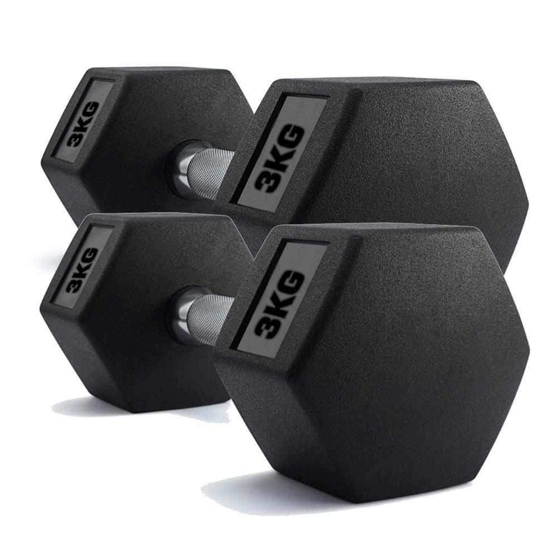 TnP Accessories Hex Dumbbells Pairs (x2 Dumbbells)-Dumbbell Sets-londonsupps