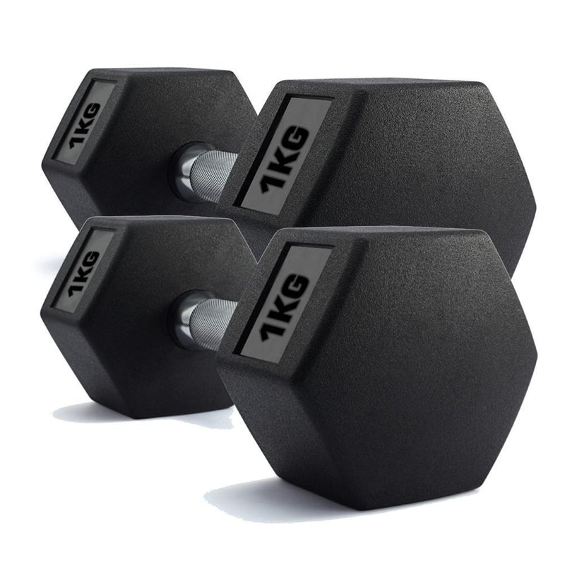 TnP Accessories Hex Dumbbells Pairs (x2 Dumbbells)-Dumbbell Sets-londonsupps