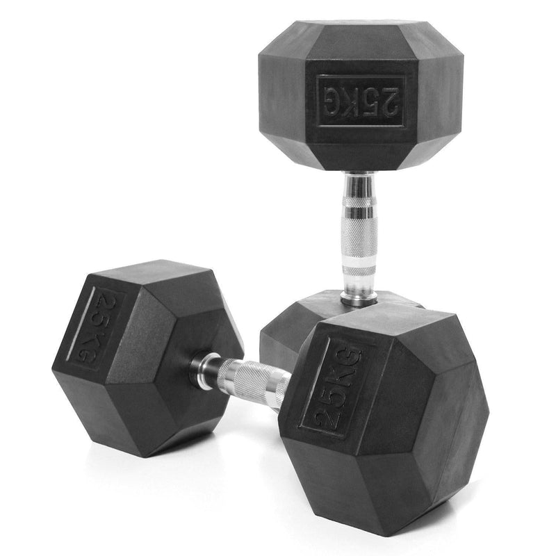 TnP Accessories Hex Dumbbell Singles (x1 Dumbbell)-Dumbbell Sets-londonsupps