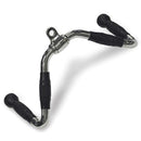 TnP Accessories Revolving Solid Multipurpose Bar (Rubber Coated) Chrome-Cable Attachments-londonsupps