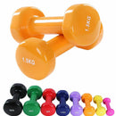 Tnp Accessories Solid Vinyl Soft Touch Dumbbell Pair