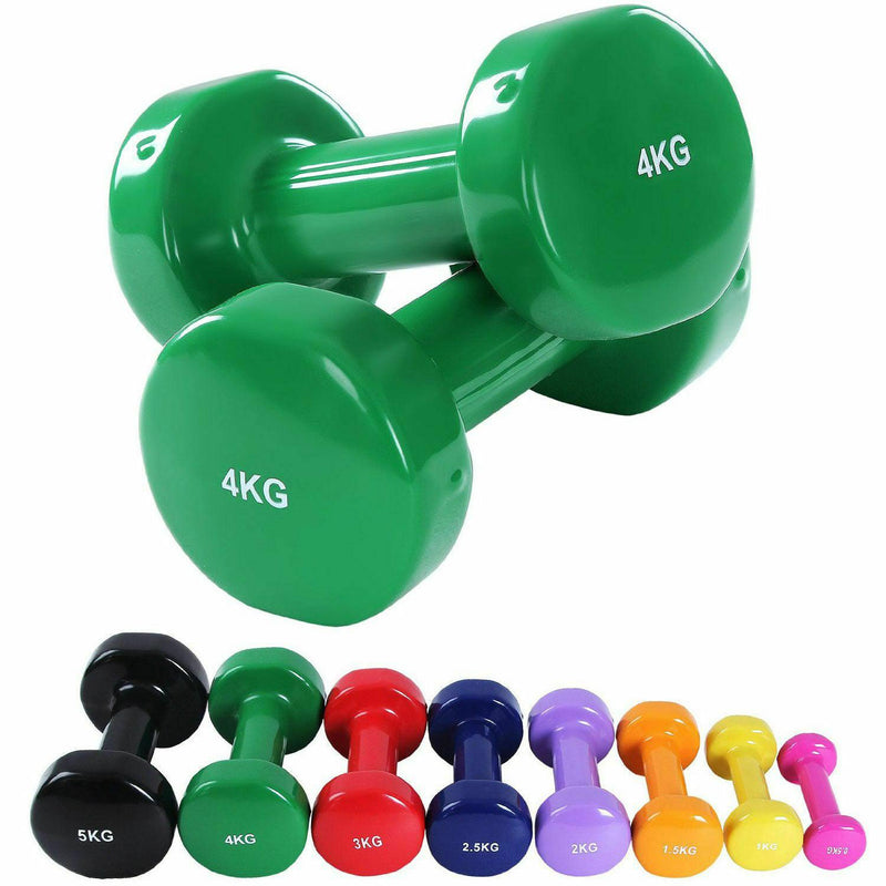 Tnp Accessories Solid Vinyl Soft Touch Dumbbell Pair
