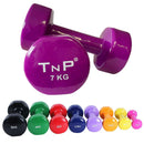 Tnp Accessories Solid Vinyl Soft Touch Dumbbell Pair