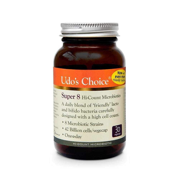 Udo's Choice Super 8 Microbiotics 30 VCapsules-Digestive Aids-londonsupps