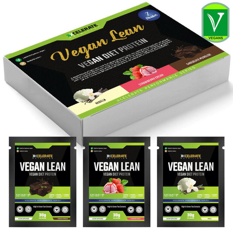 XCelerate Nutrition Vegan Diet Protein Sachets Box