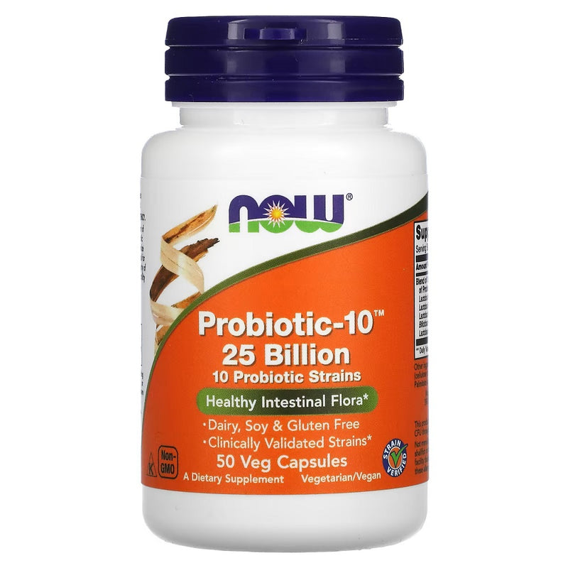 NOW Foods Probiotic-10™ 25 Billion 50 VCapsules