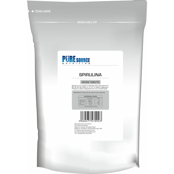Pure Source Nutrition Spirulina Tablets - White Label