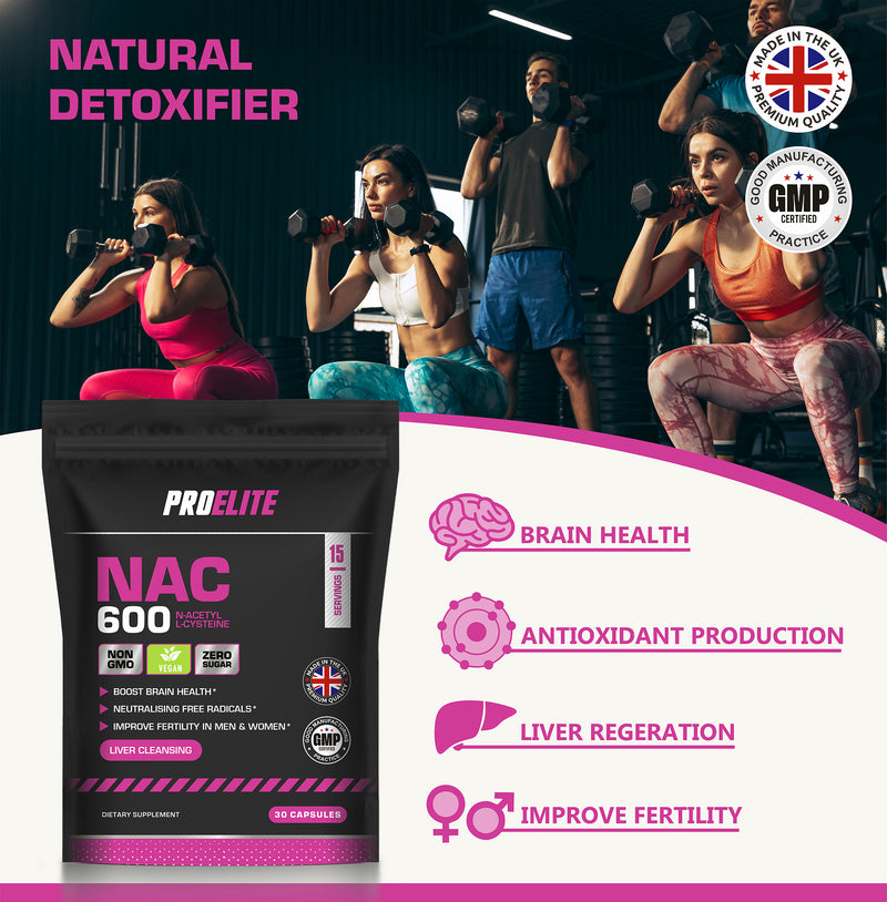 Pro-Elite NAC N-ACETYL L-CYSTEINE Vegan Capsules