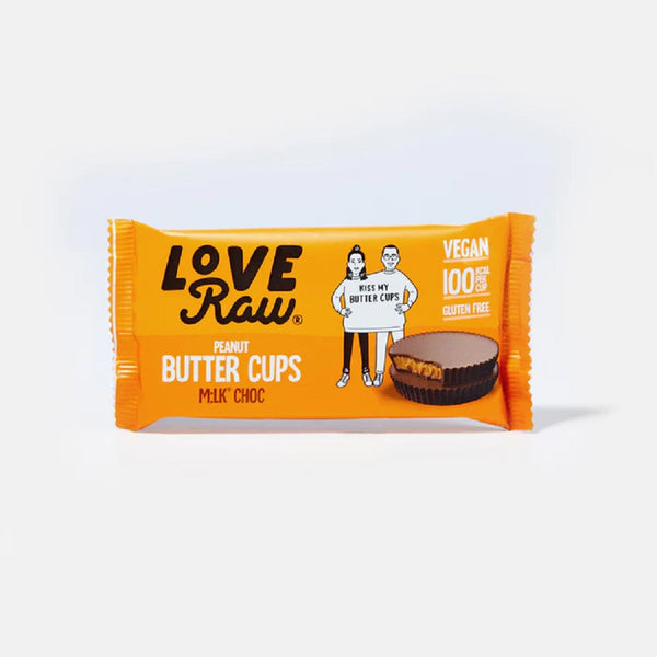 LoveRaw Peanut Butter Cups - M:lk Choc 34g