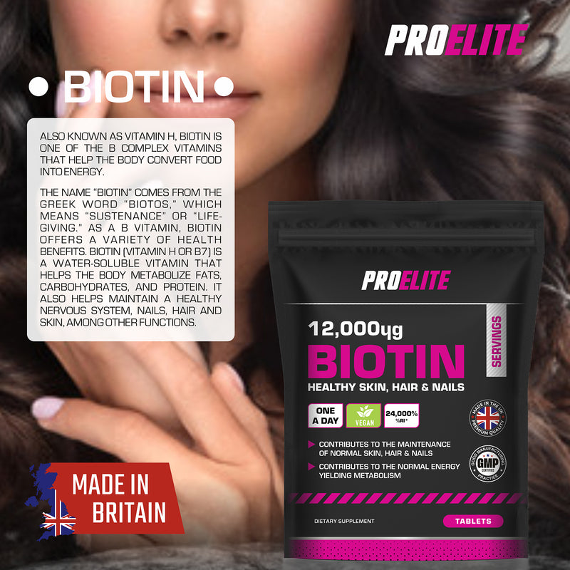 PROELITE Biotin 12,000ug Tablets