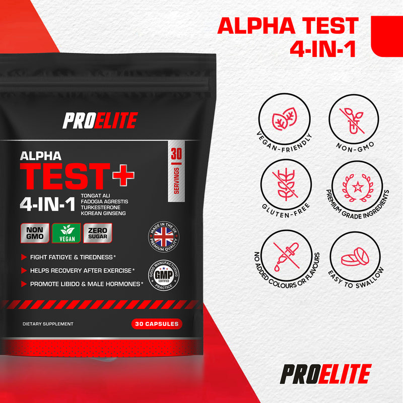 PROELITE Alpha Test+ Vegan Capsules