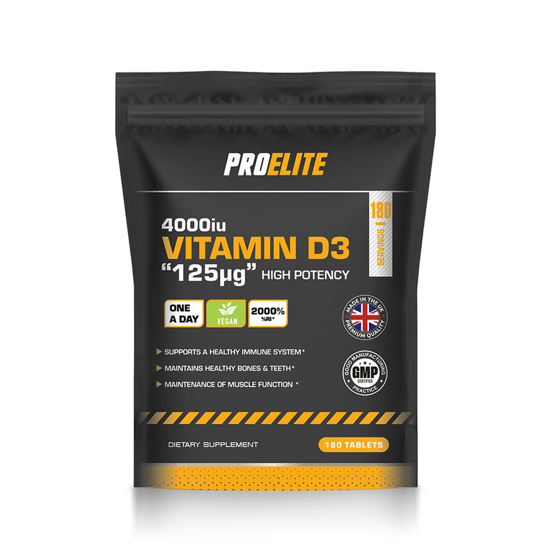 Pro-Elite Vitamin D3 4000iu Vegan Tablets