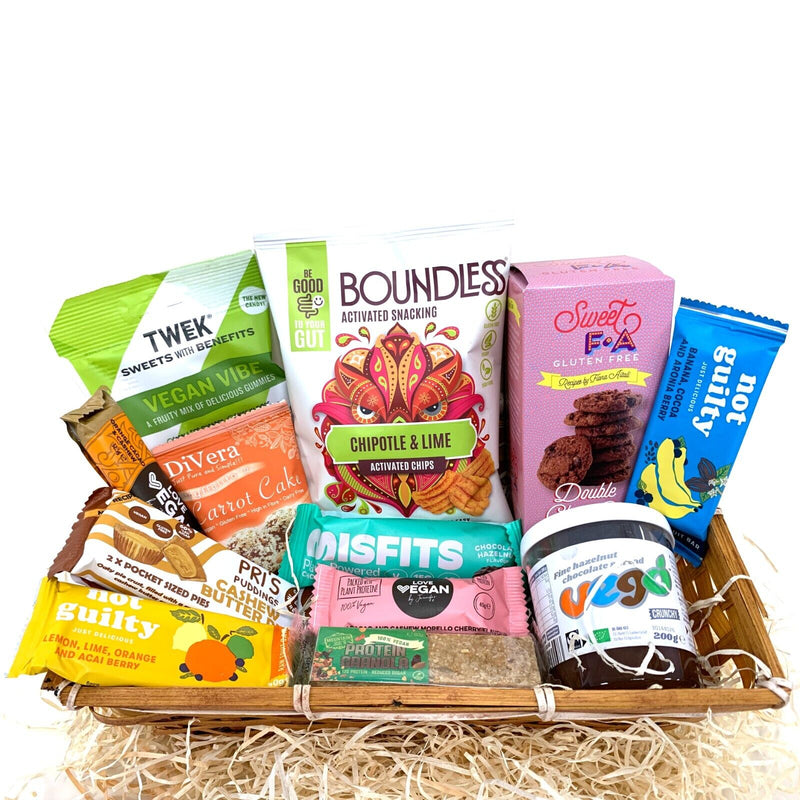 Vegan Gift Hamper Box Sweets Healthy Snack Chocolate Basket