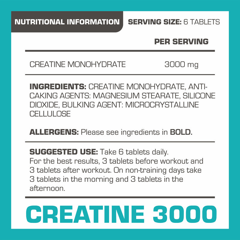 Pro-Elite Creatine Monohydrate 500mg Vegan Tablets