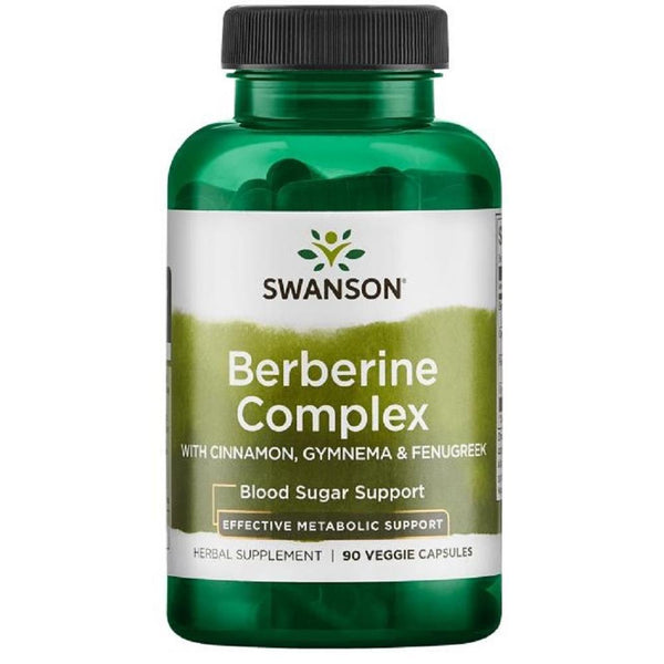 Swanson Berberine Complex With Cinnamon,Gymnema & Fenugreek 90 Veg Capsules