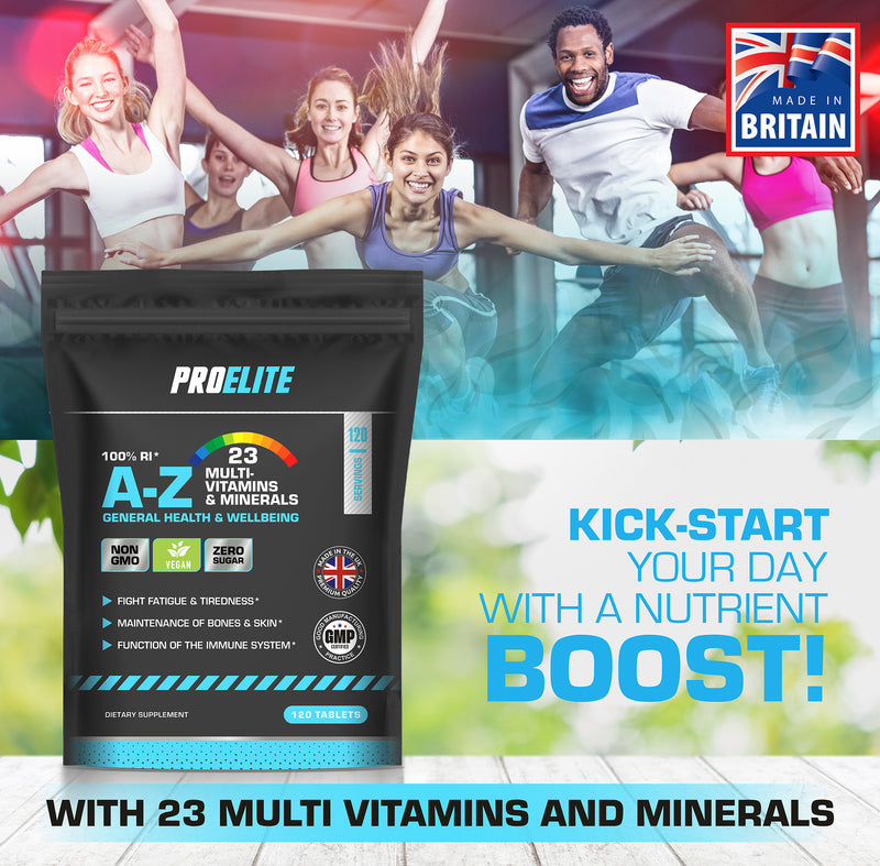 Pro-Elite A-Z Multi Vitamins and Minerals - Vegan Tablets