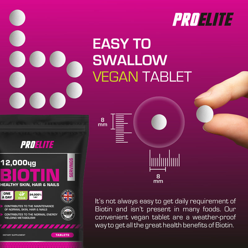 PROELITE Biotin 12,000ug Tablets