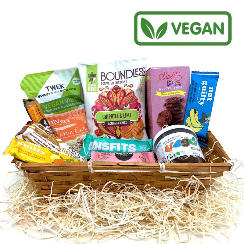 Vegan Gift Hamper Box Sweets Healthy Snack Chocolate Basket