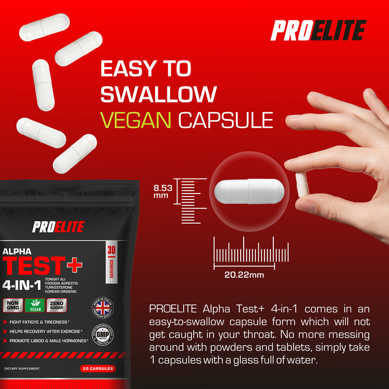 PROELITE Alpha Test+ Vegan Capsules