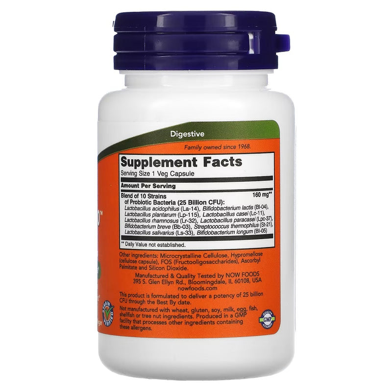 NOW Foods Probiotic-10™ 25 Billion 50 VCapsules