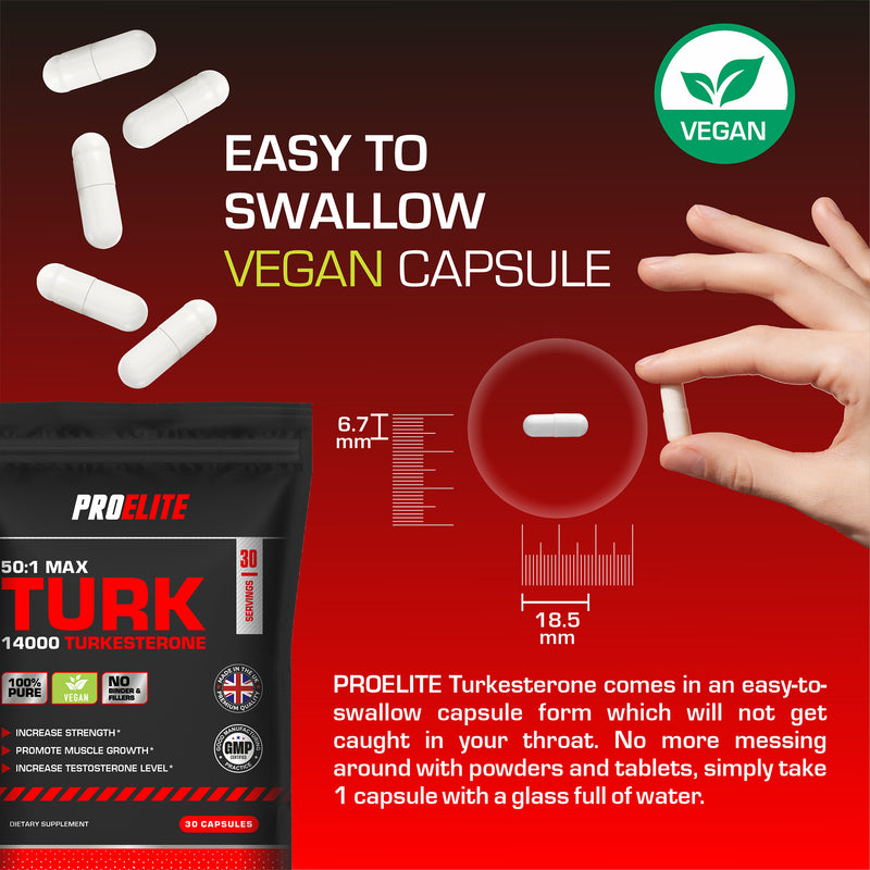 Pro-Elite TURK Turkesterone Vegan Capsules