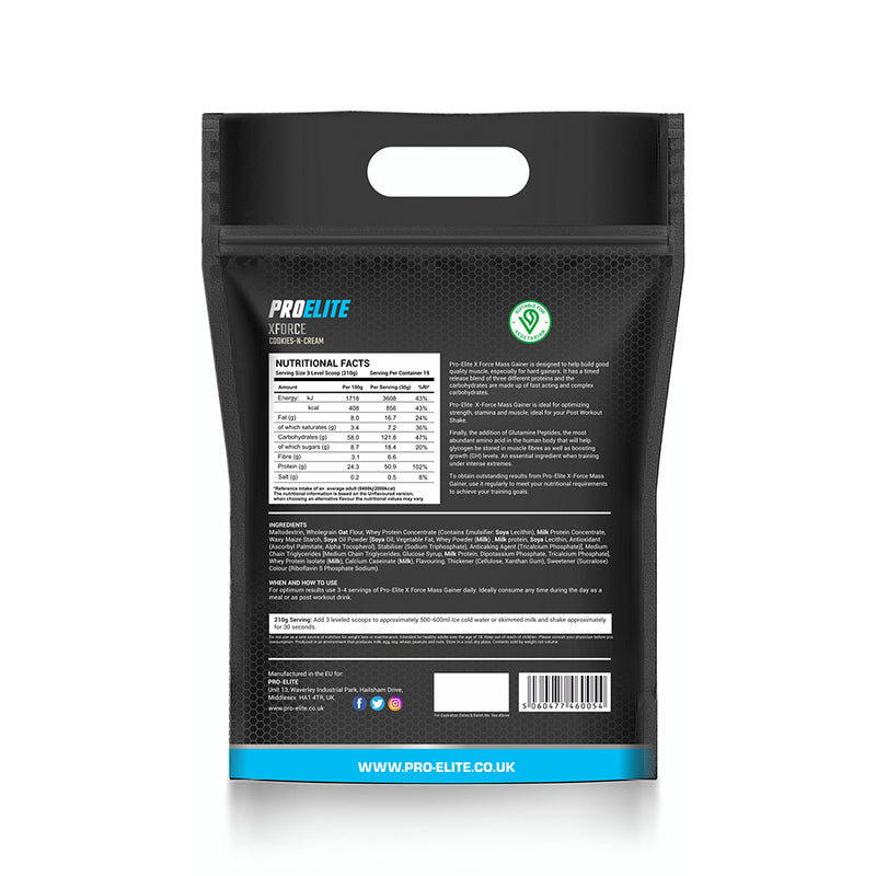 Pro-Elite XForce Mass Gainer 4kg Bag